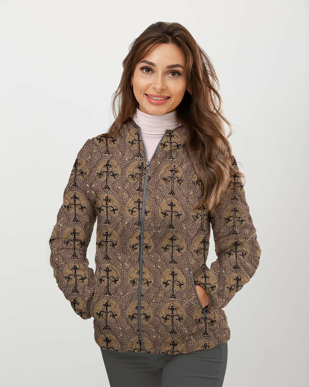 Ajrak Hand Block Cotton Quilted Fabric - Fabriclore.com
