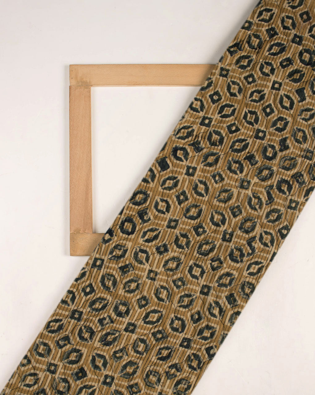 Ajrak Hand Block Cotton Quilted Fabric - Fabriclore.com
