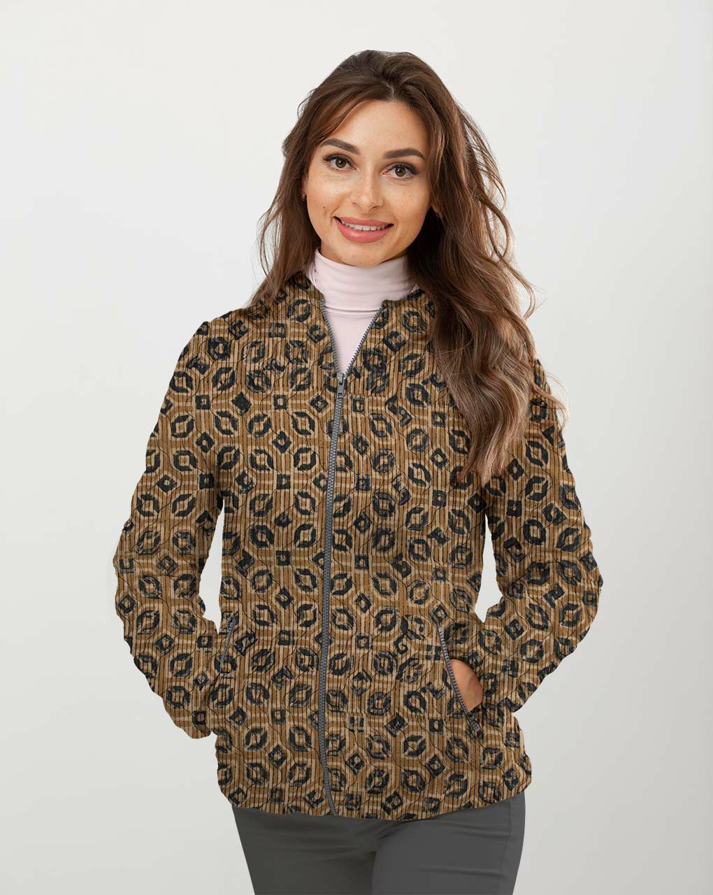 Ajrak Hand Block Cotton Quilted Fabric - Fabriclore.com