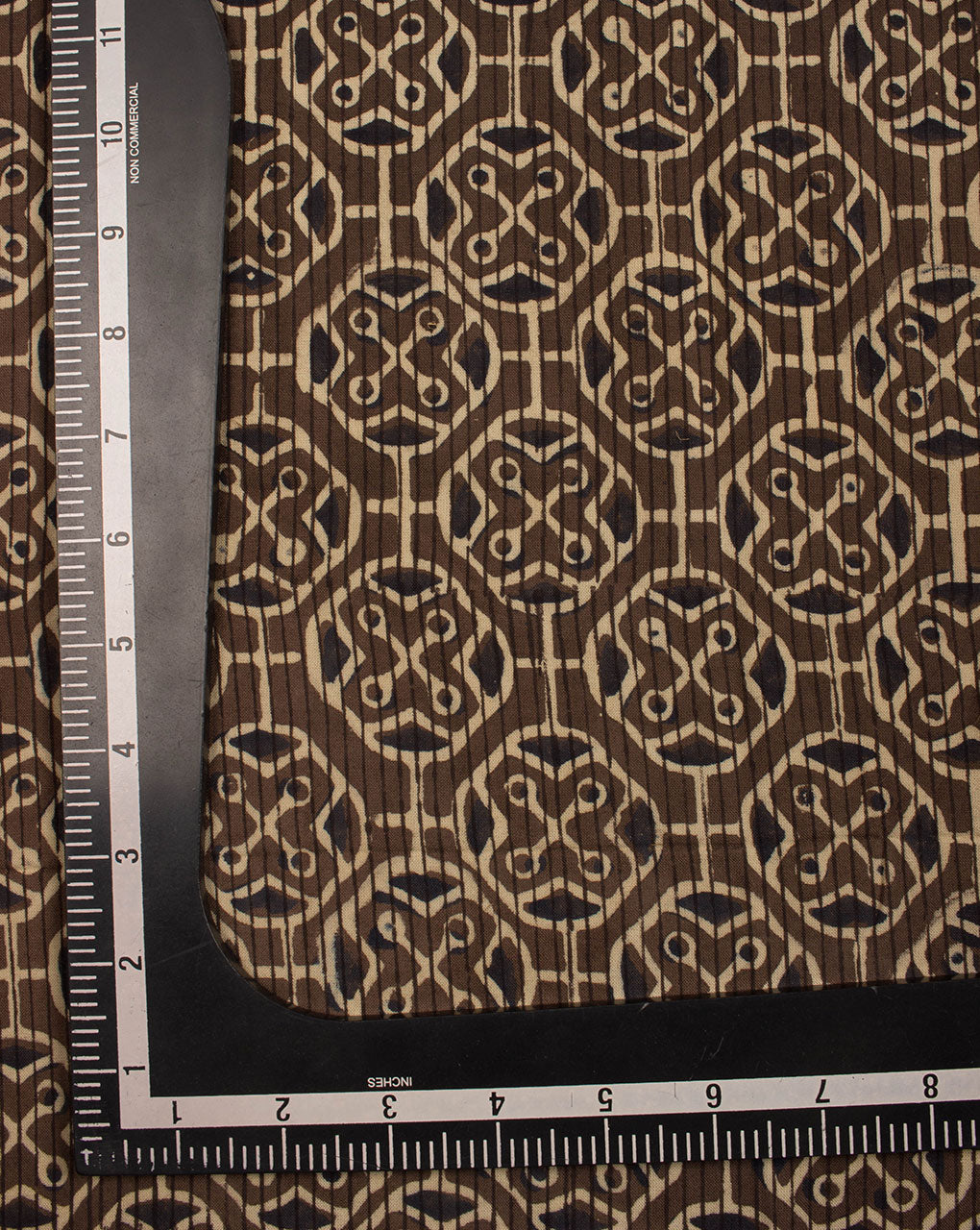 Jhag Ajrak Hand Block Natural Dye Rayon Fabric ( Width 42 Inch ) - Fabriclore.com