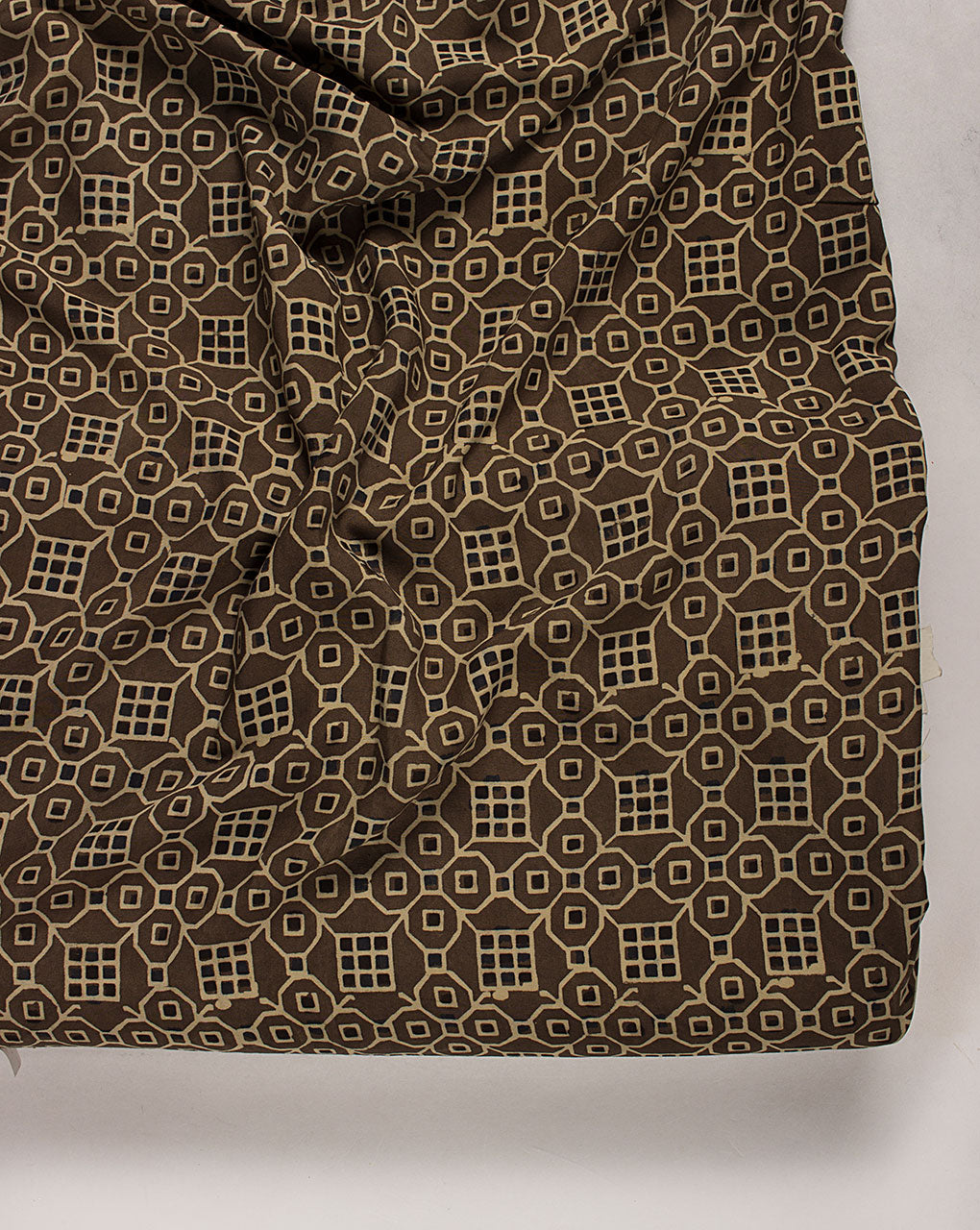 BROWN + GOLD MONOGRAM FABRIC | KOOBOXSHOP