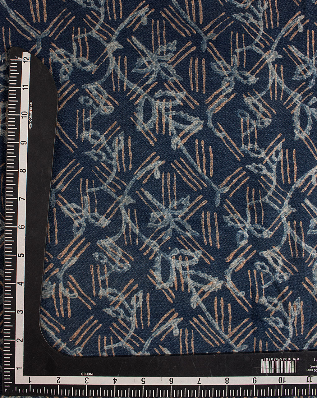 Akola Hand Block Dobby Rayon Fabric - Fabriclore.com