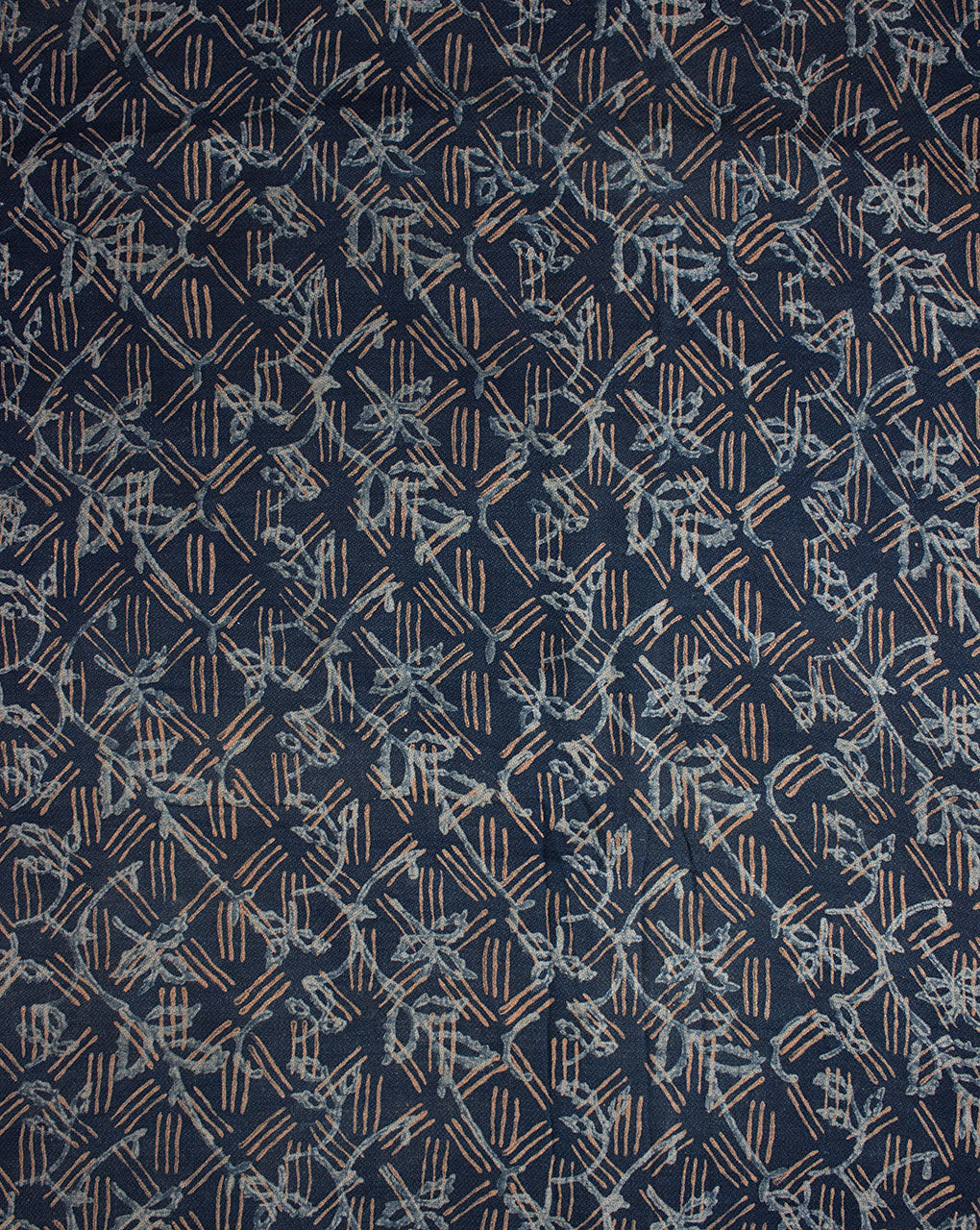 Akola Hand Block Dobby Rayon Fabric - Fabriclore.com