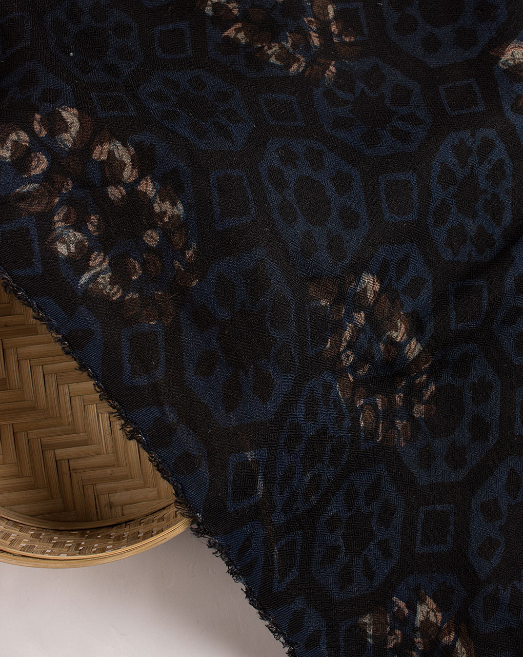 Akola Hand Block Dobby Rayon Fabric - Fabriclore.com