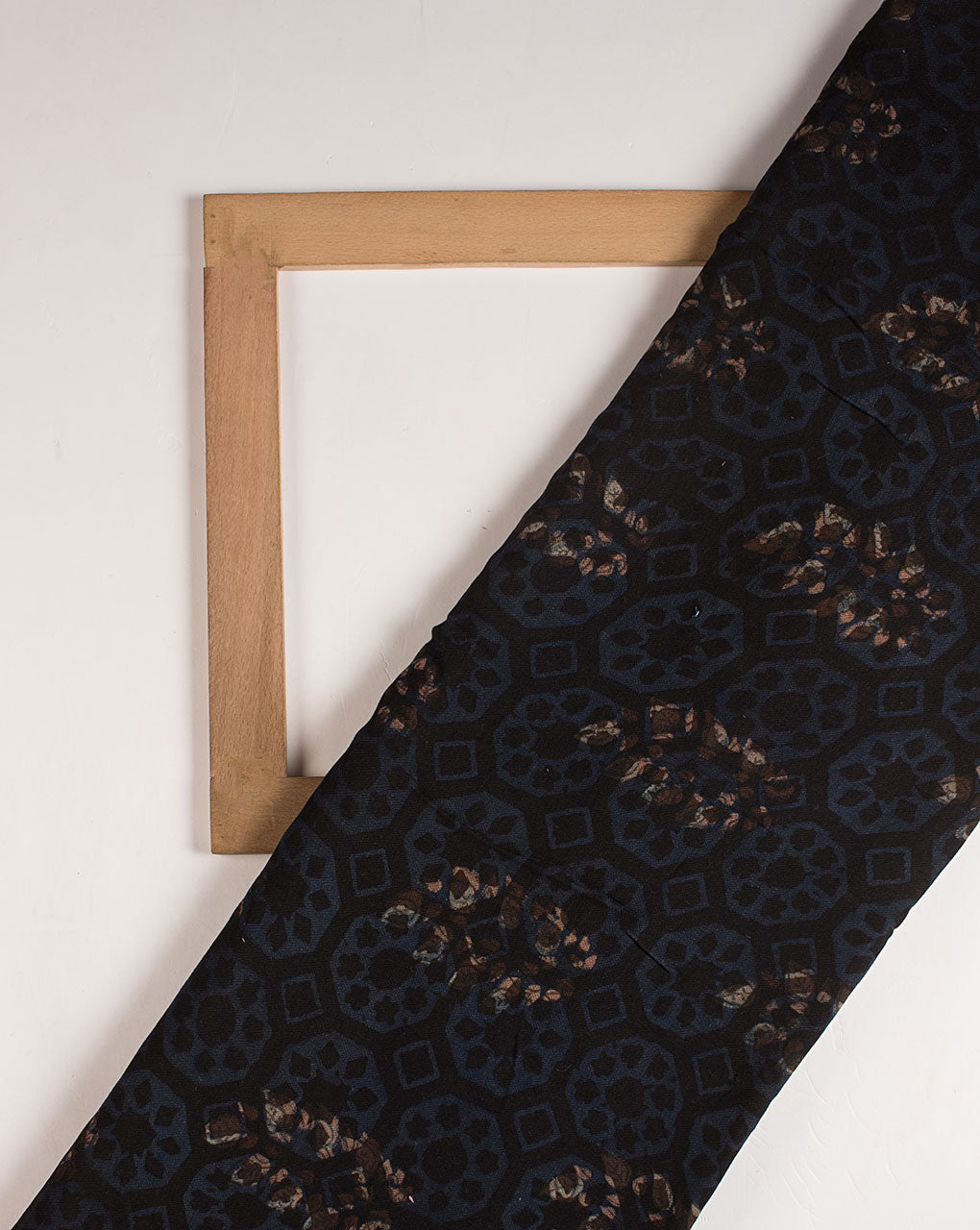 Akola Hand Block Dobby Rayon Fabric - Fabriclore.com