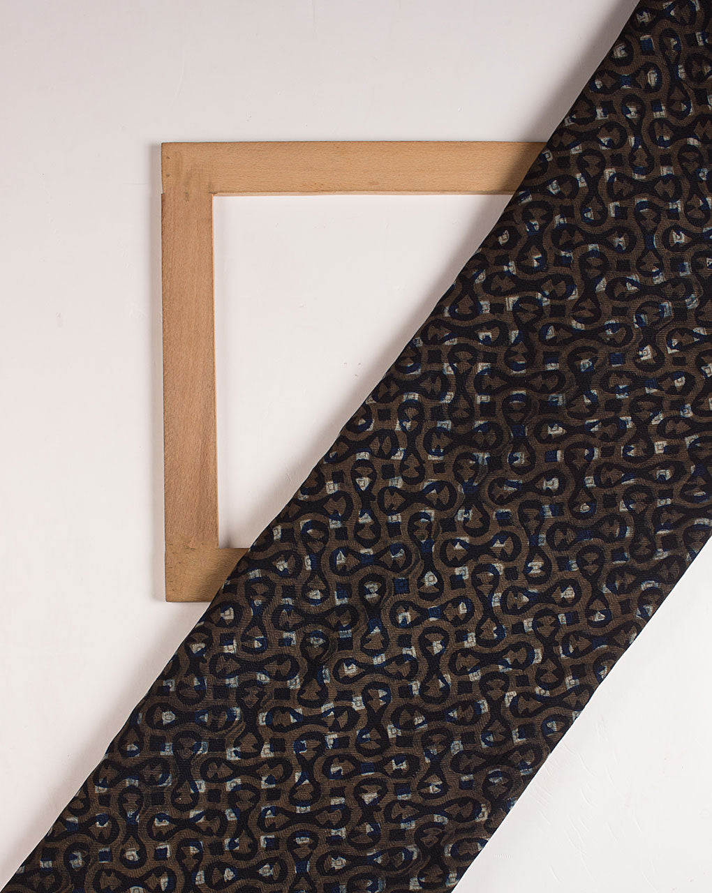 Akola Hand Block Dobby Rayon Fabric - Fabriclore.com
