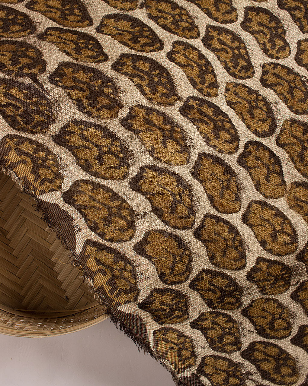 Akola Hand Block Dobby Rayon Fabric - Fabriclore.com