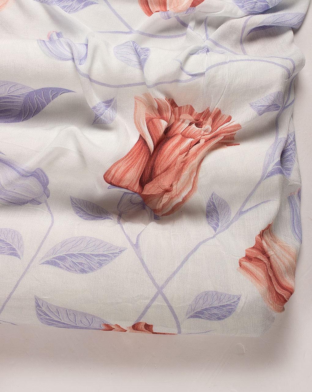 Exclusive Whimsical Bloom Digital Print Rayon Crepe Fabric ( Width 40 Inch ) - Fabriclore.com