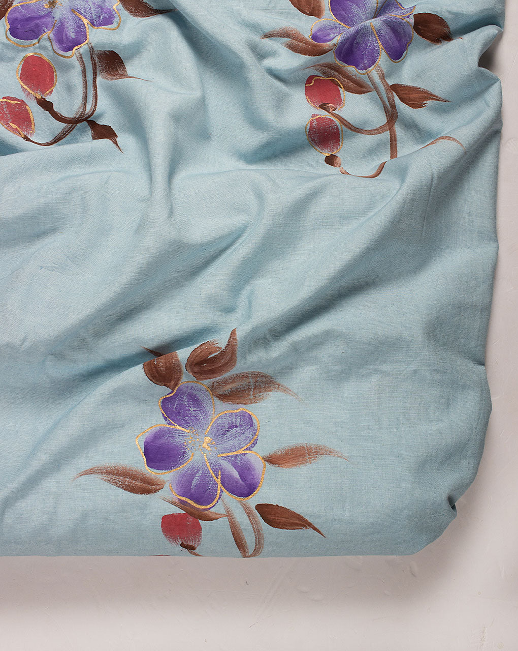 Hand Painted Flex Rayon Fabric
