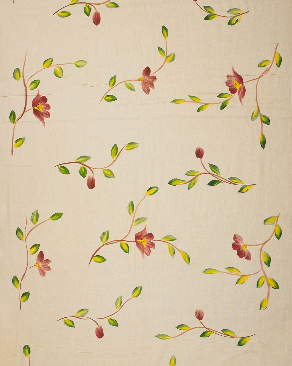Hand Painted Flex Rayon Fabric