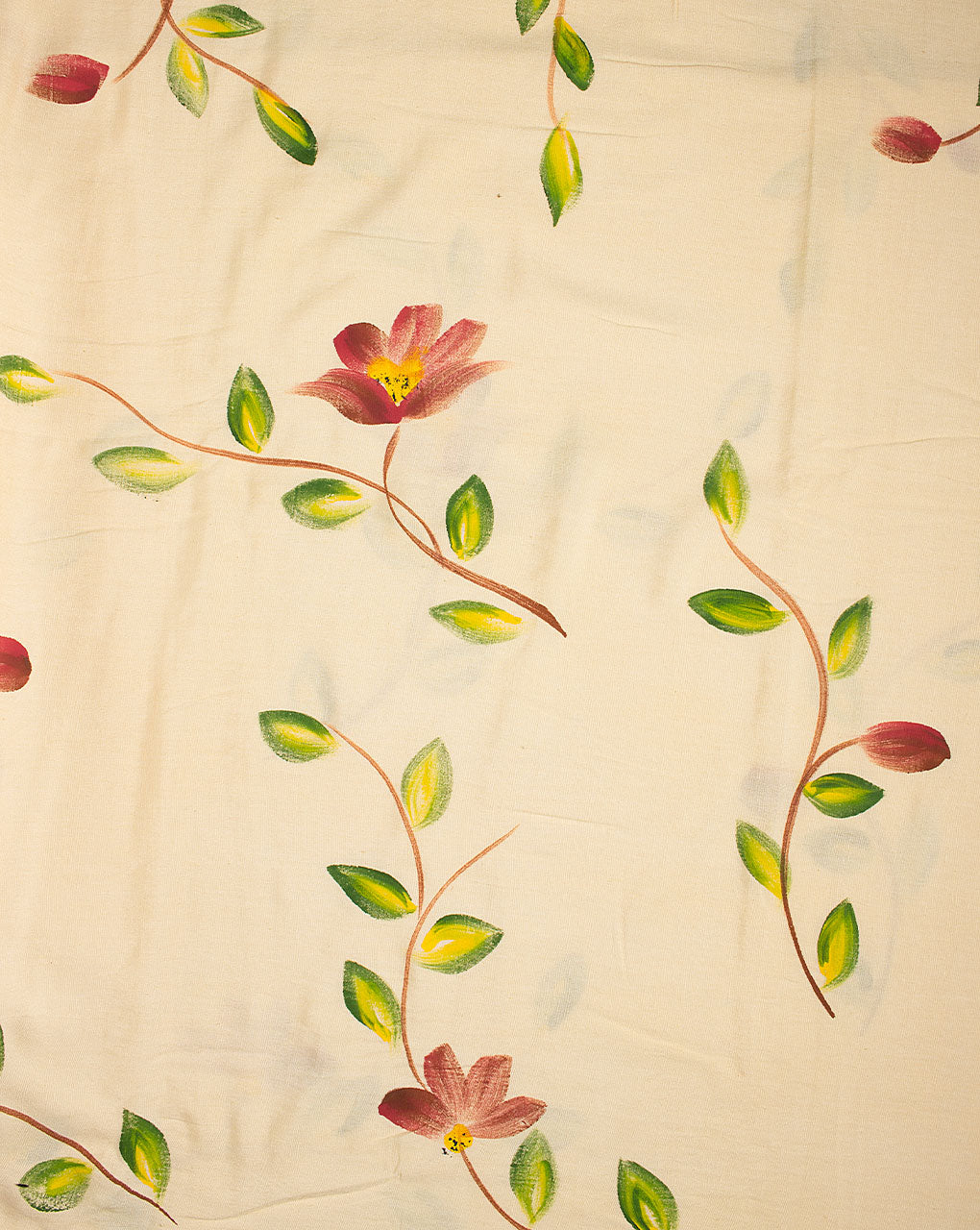 Hand Painted Flex Rayon Fabric - Fabriclore.com