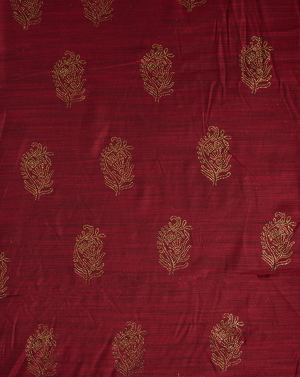 Gold Block Art Silk Fabric