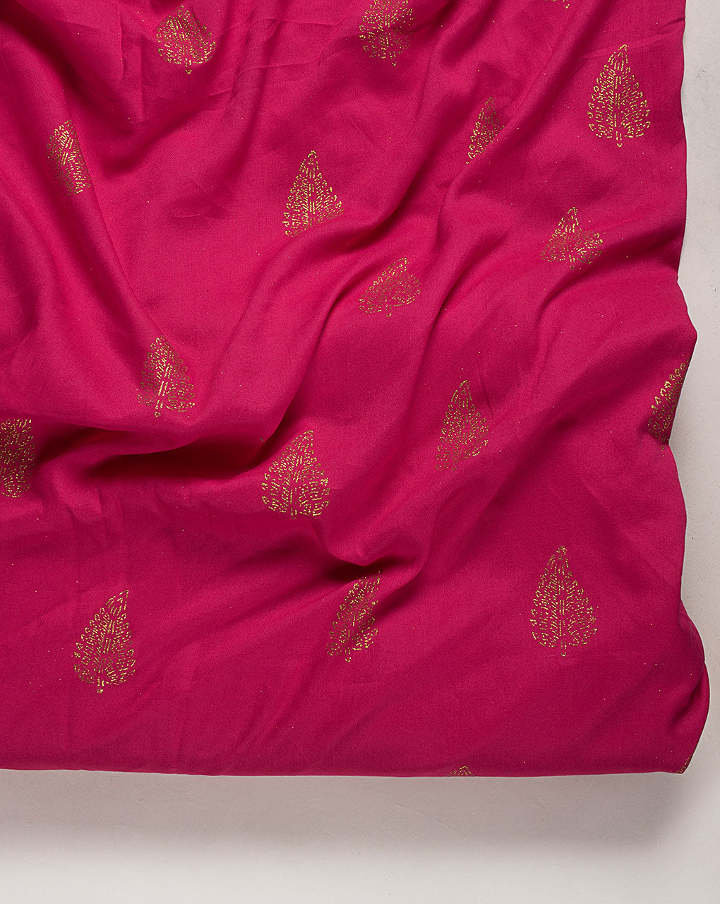 Gold Block Rayon Fabric