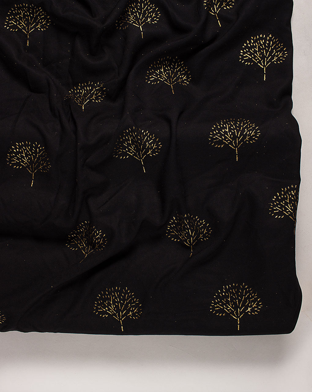 Gold Block Rayon Fabric