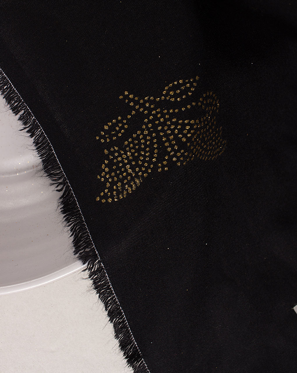 Gold Block Rayon Fabric