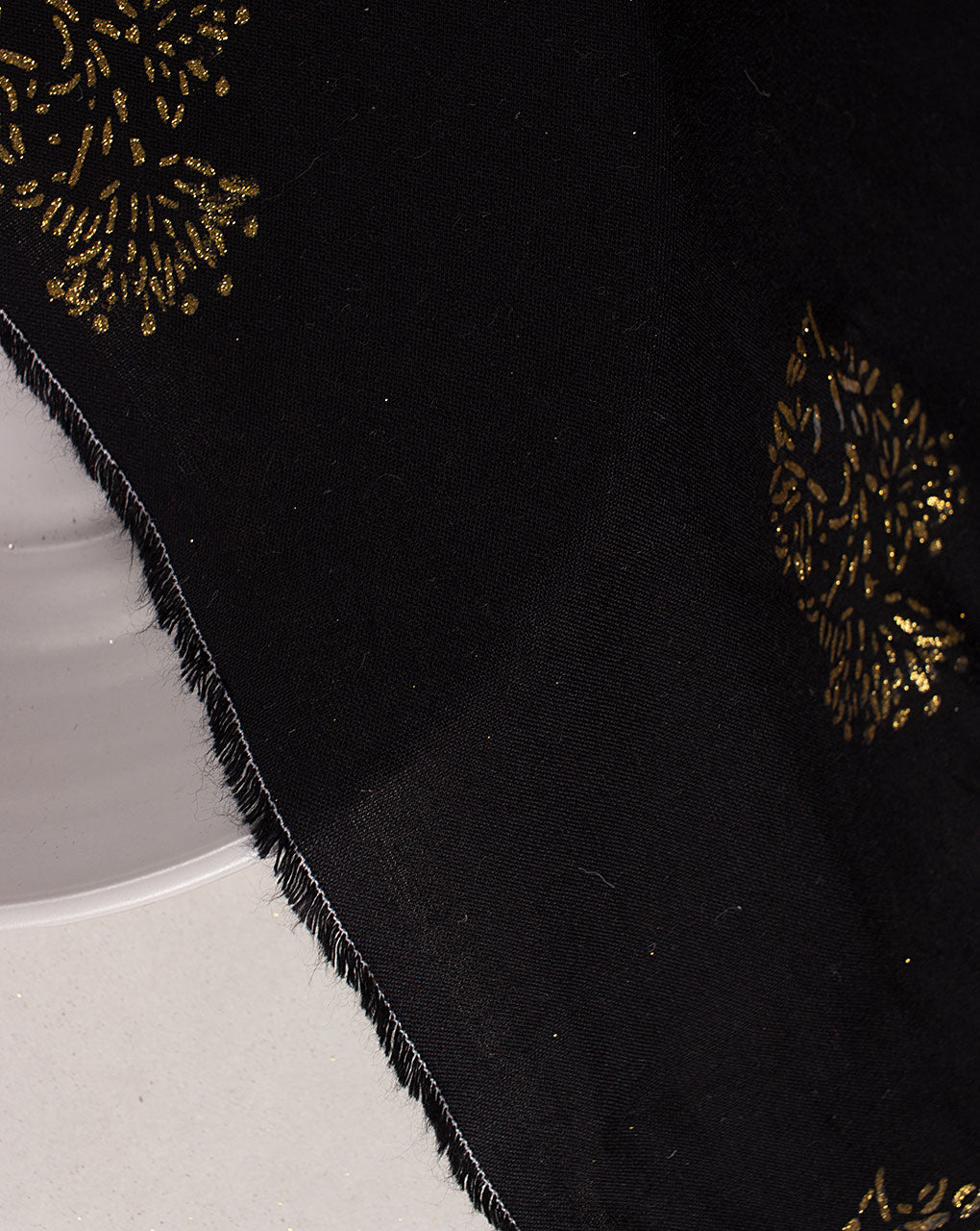 Gold Block Rayon Fabric