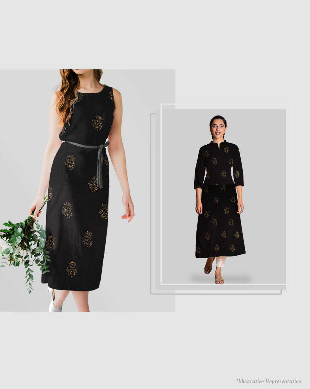 Gold Block Rayon Fabric
