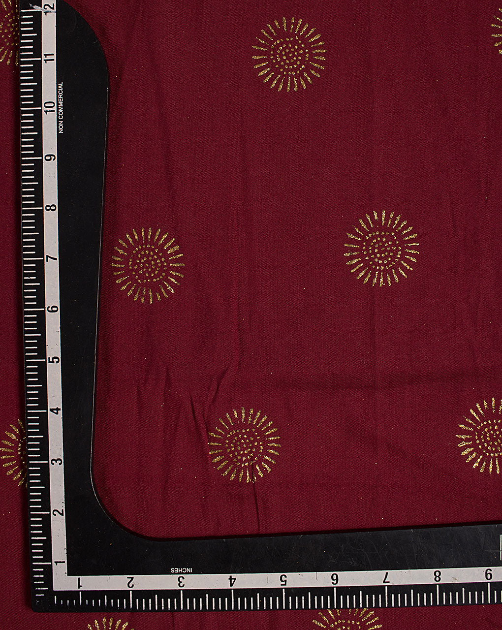 Gold Block Rayon Fabric