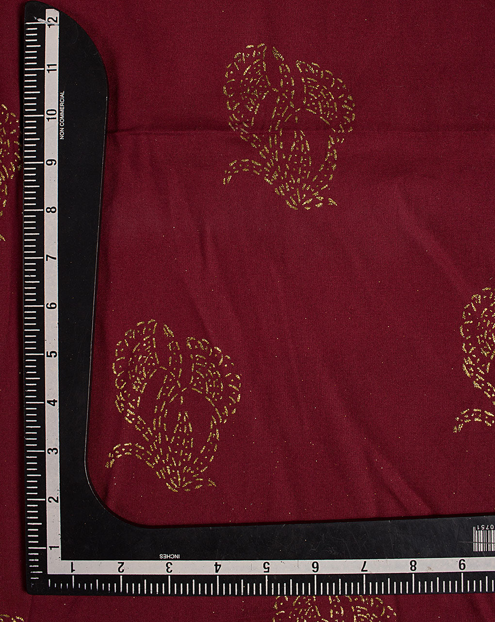 Gold Block Rayon Fabric