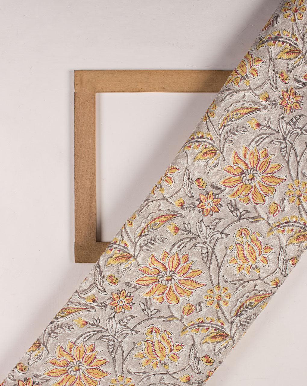 Rapid Hand Block Dobby Rayon Fabric - Fabriclore.com