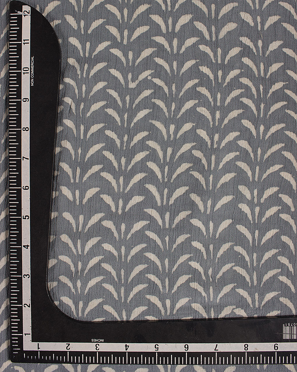 Hand Block Rayon Crepe Fabric
