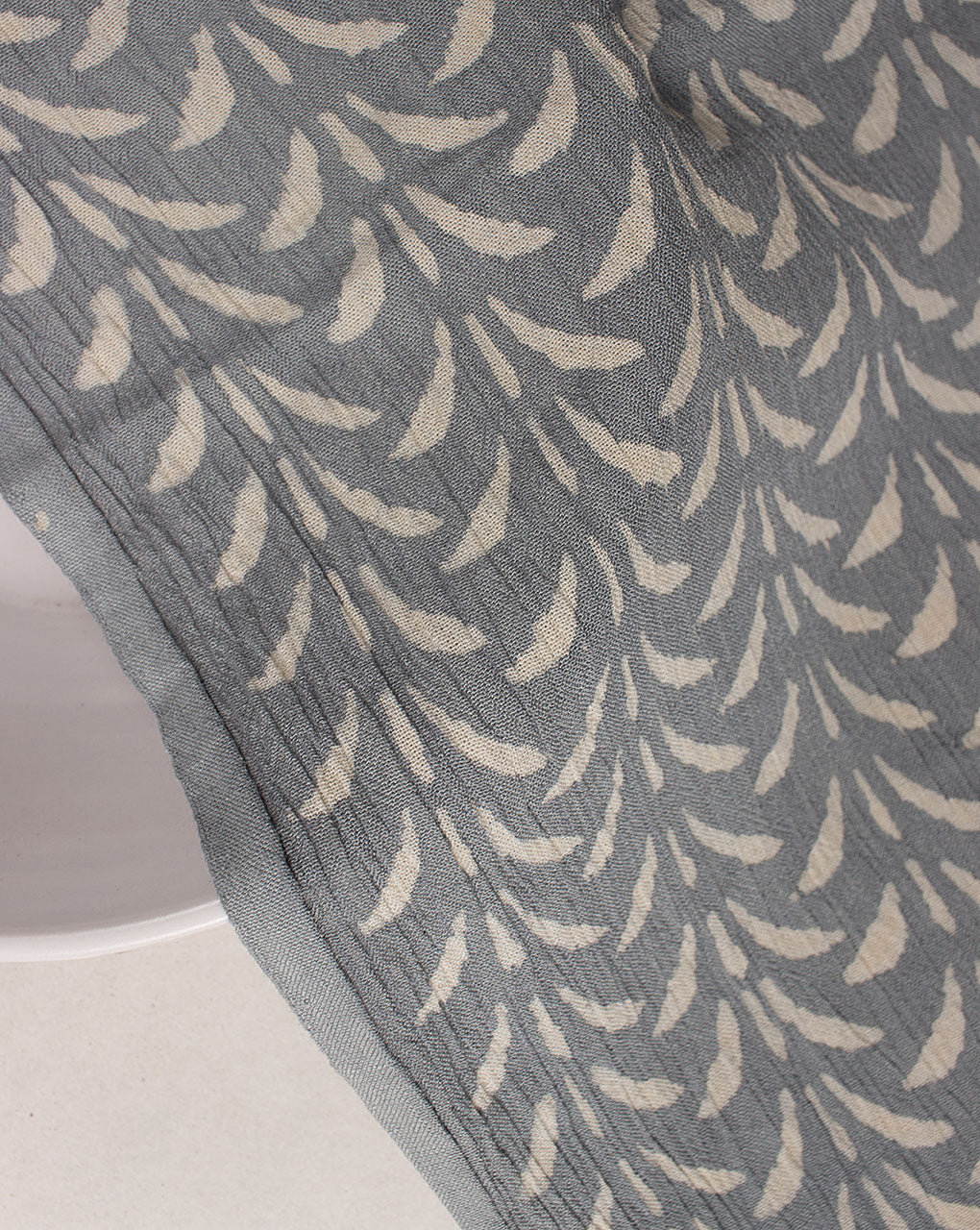 Hand Block Rayon Crepe Fabric