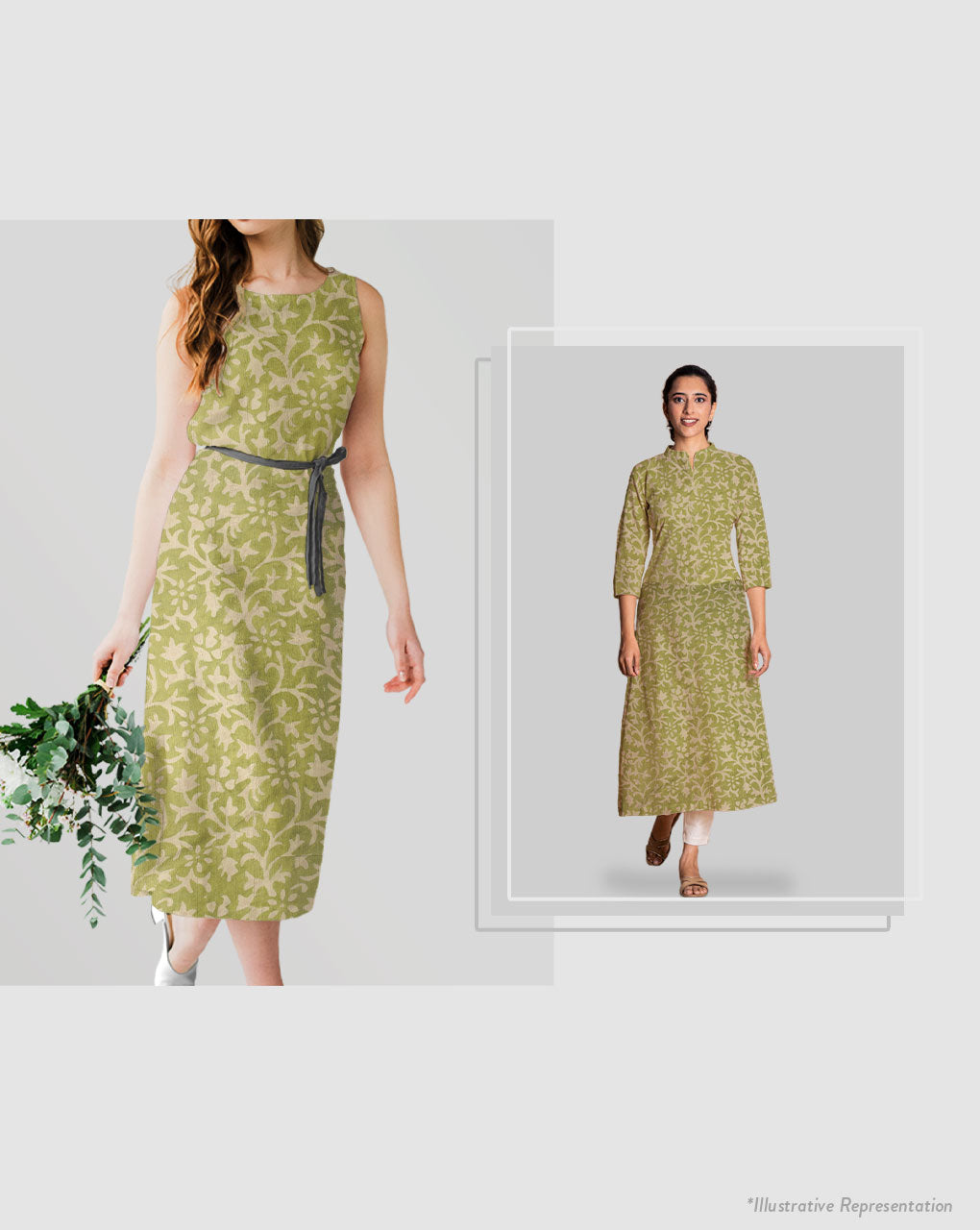 Hand Block Lurex Rayon Fabric
