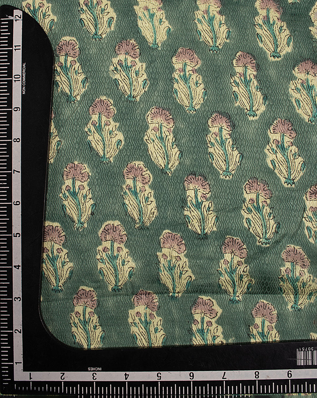 Hand Block Dobby Rayon Fabric