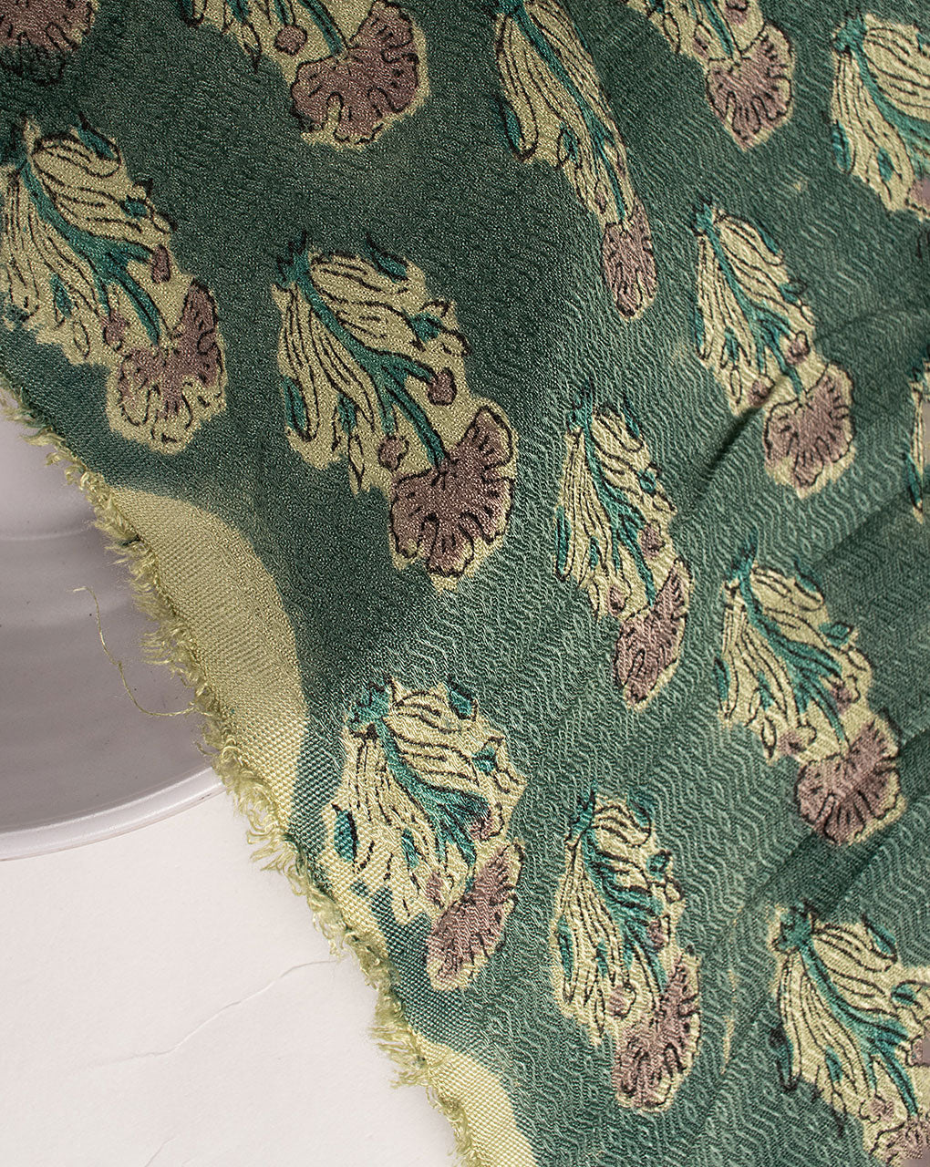 Hand Block Dobby Rayon Fabric