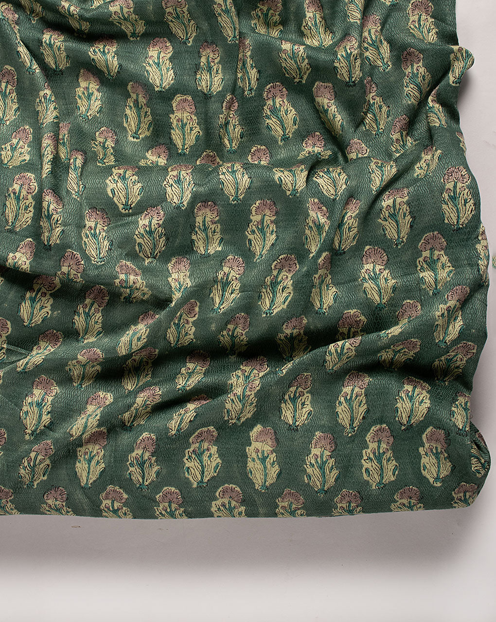 Hand Block Dobby Rayon Fabric