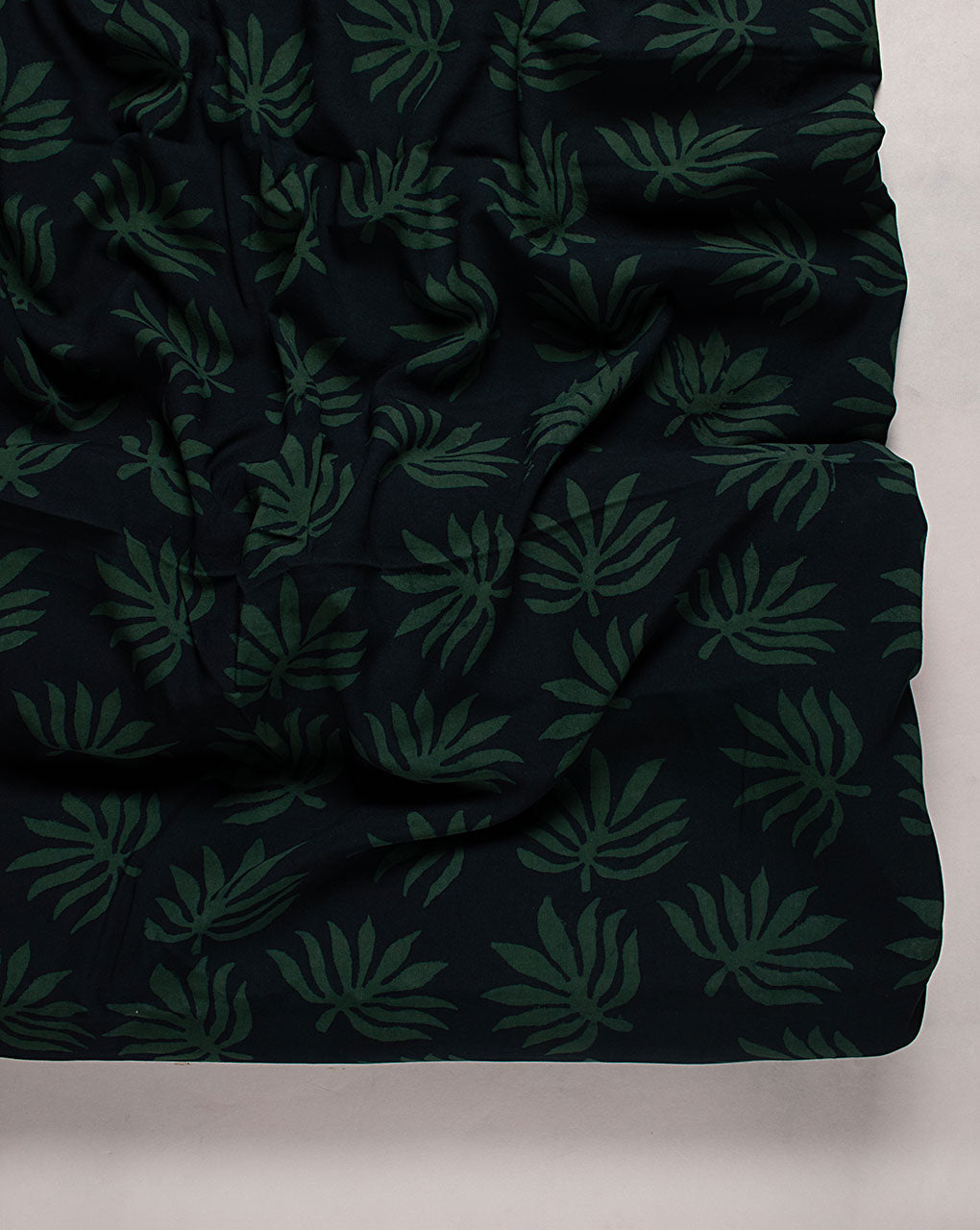( Pre Cut 1.5 MTR ) Hand Block Rayon Fabric