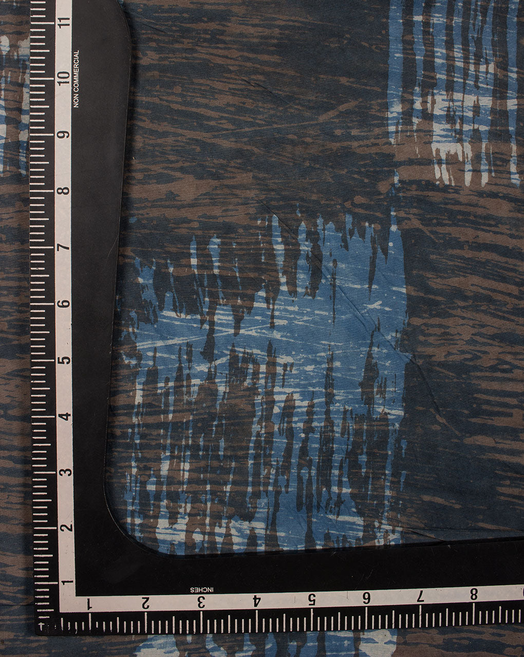 Indigo Hand Block Rayon Modal Fabric - Fabriclore.com