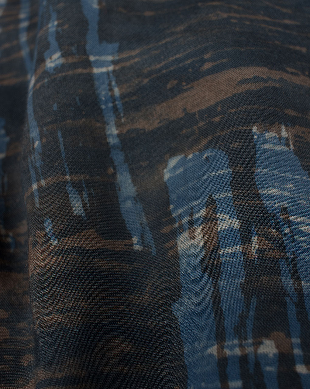 Indigo Hand Block Rayon Modal Fabric - Fabriclore.com