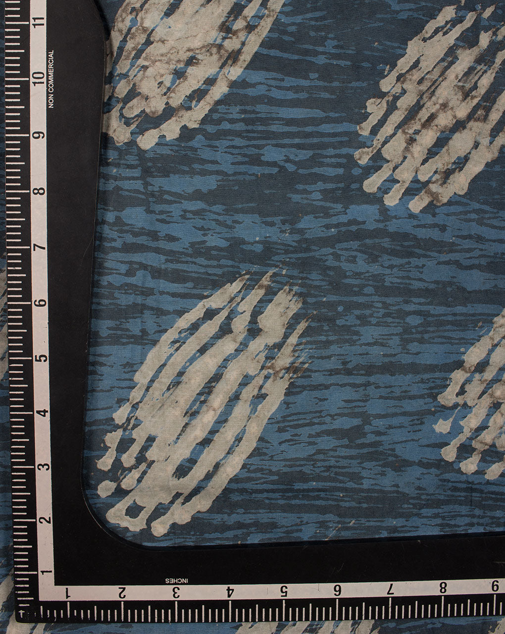 Indigo Hand Block Rayon Modal Fabric - Fabriclore.com