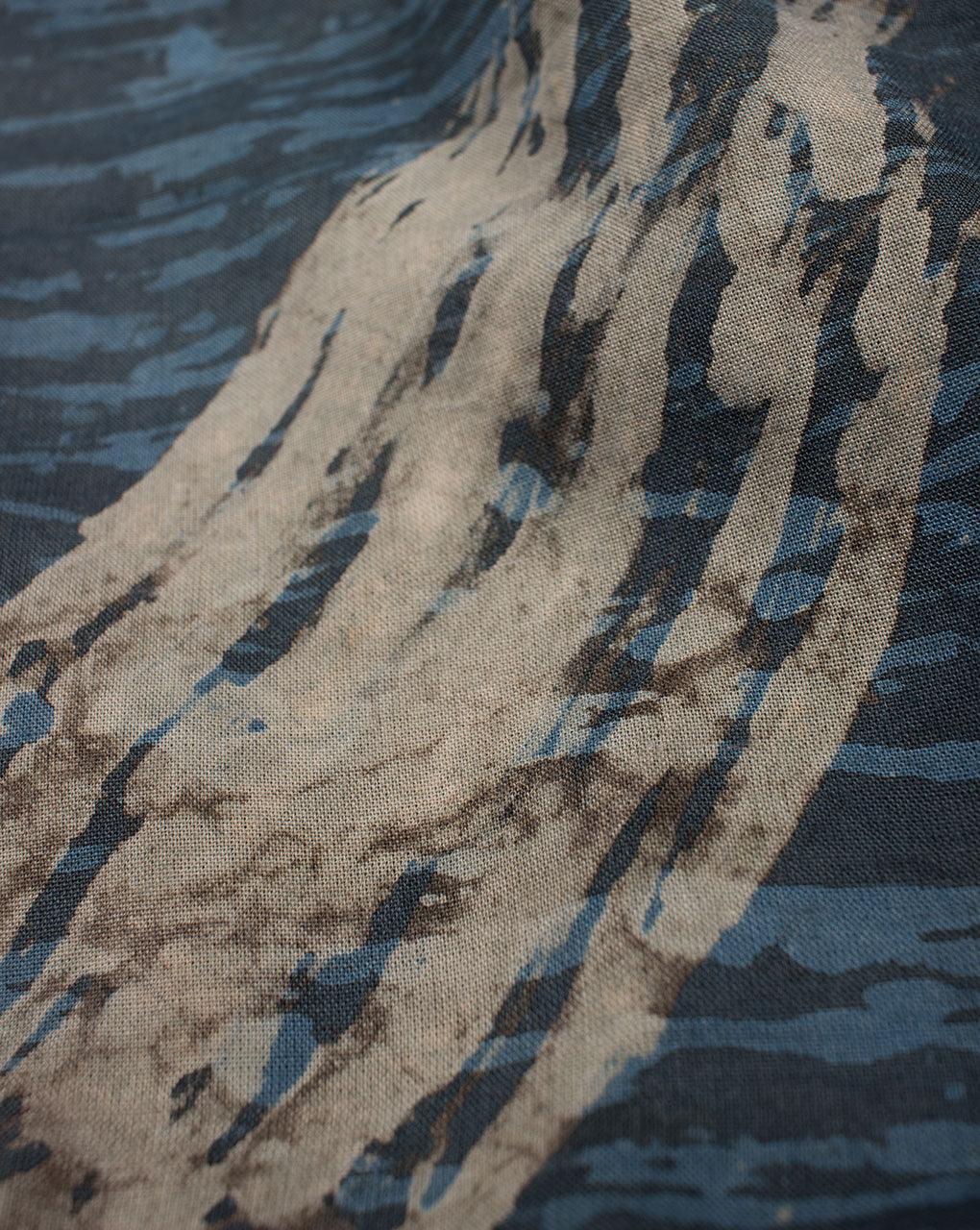 Indigo Hand Block Rayon Modal Fabric - Fabriclore.com