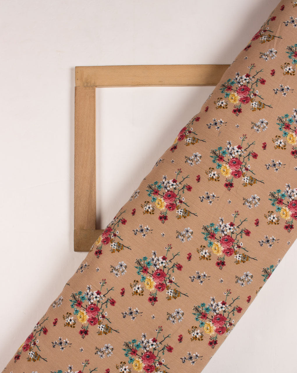 Screen Print Wrinkle Rayon Fabric - Fabriclore.com