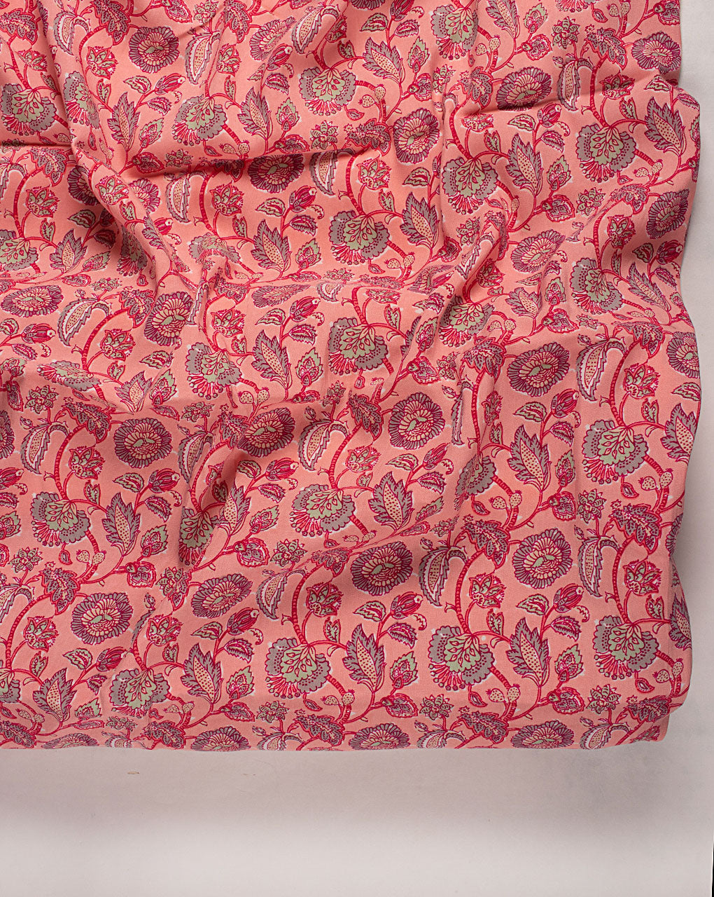 ( Pre Cut 1.5 MTR ) Screen Print Rayon Fabric