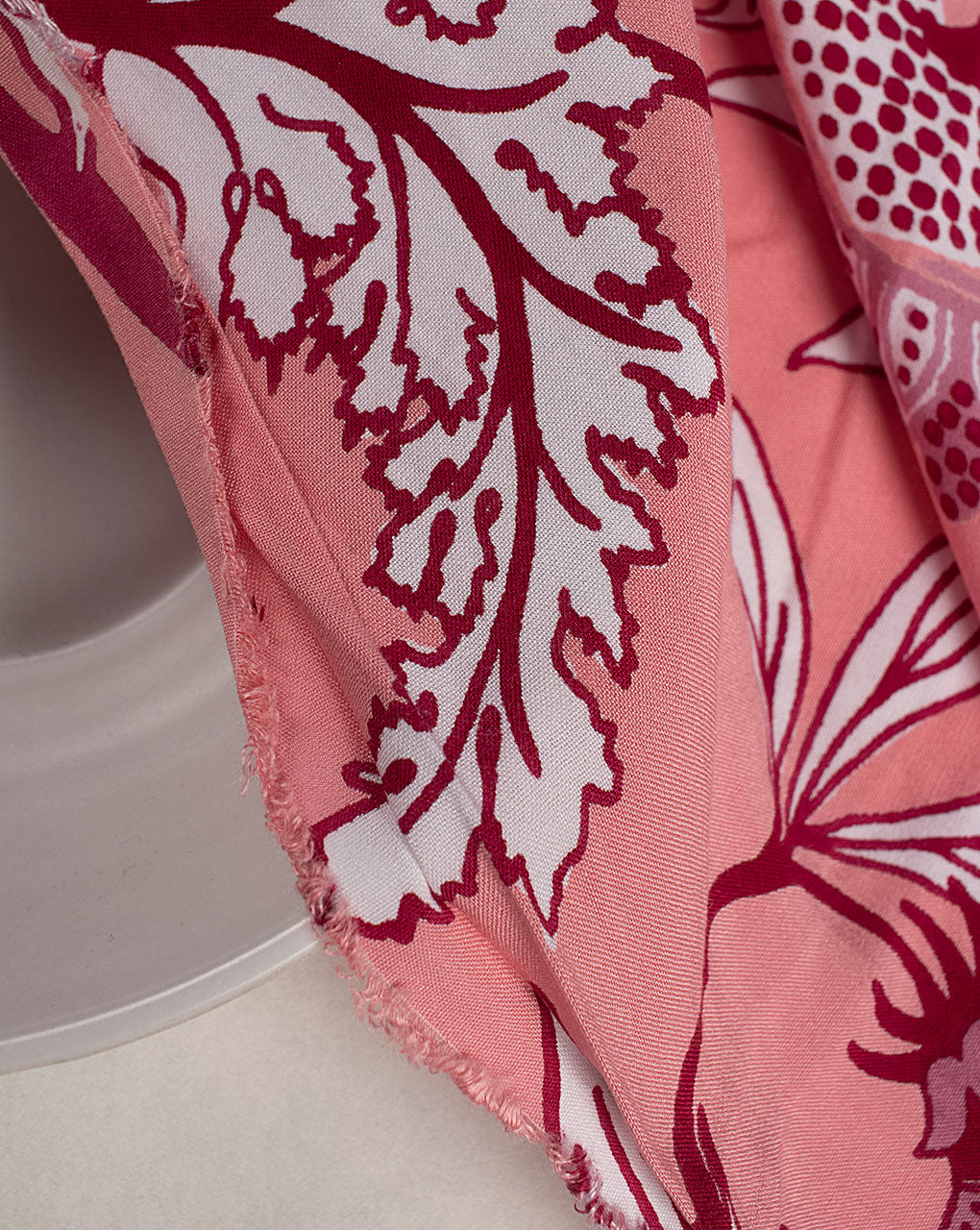( Pre Cut 50 CM ) Screen Print Rayon Fabric