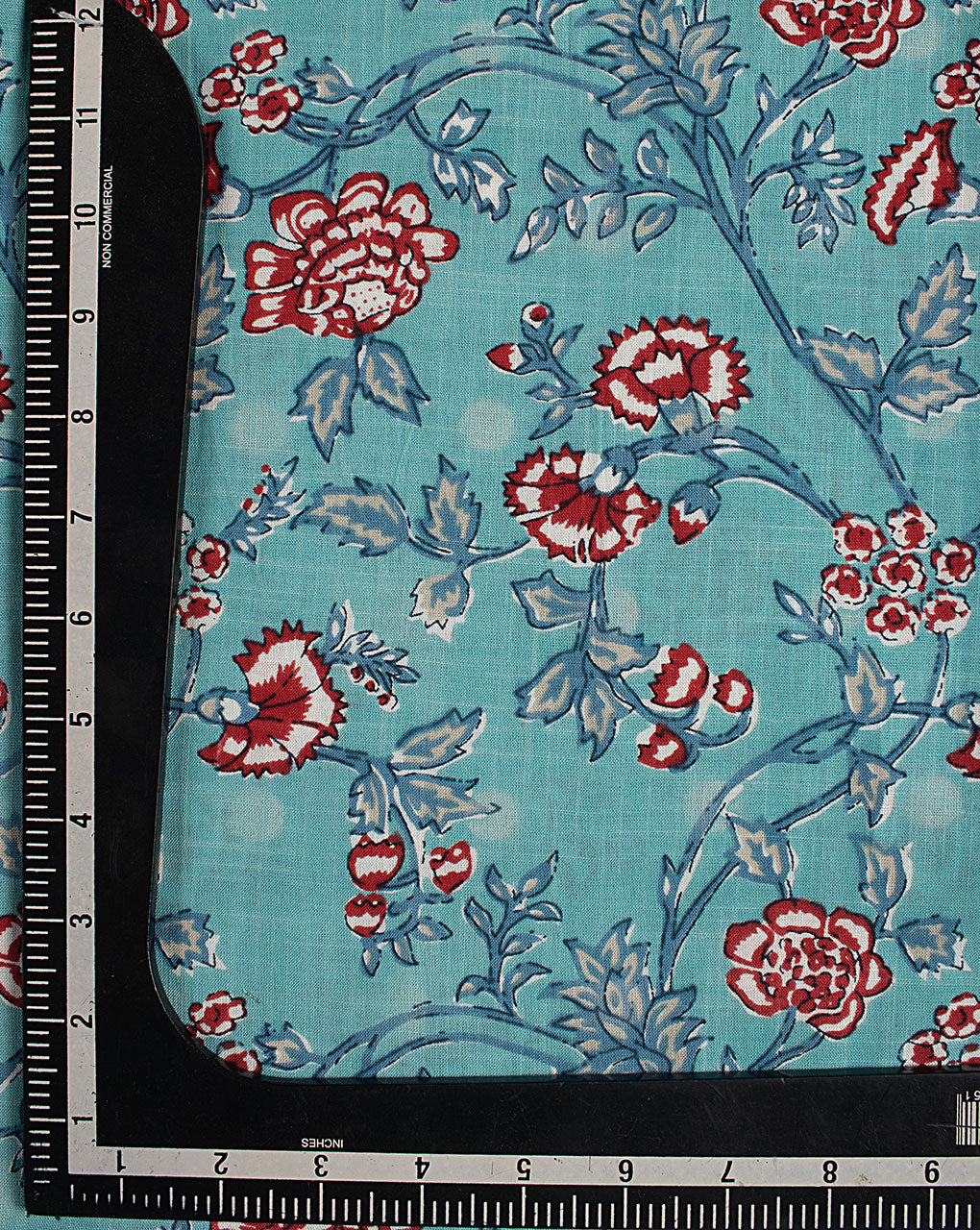 ( Pre Cut 90 CM ) Screen Print Slub Rayon Fabric