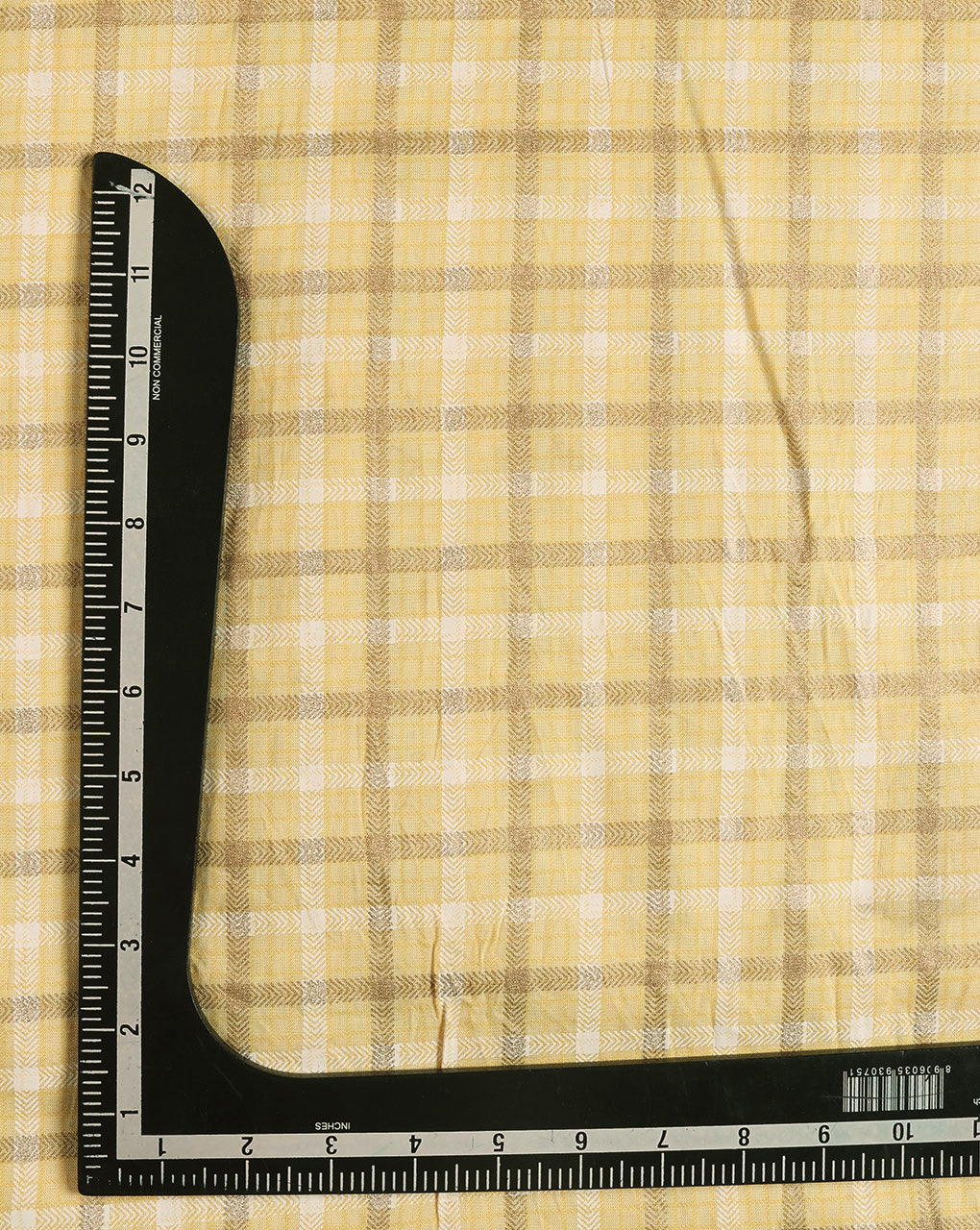 Checks Screen Print Rayon Fabric - Fabriclore.com