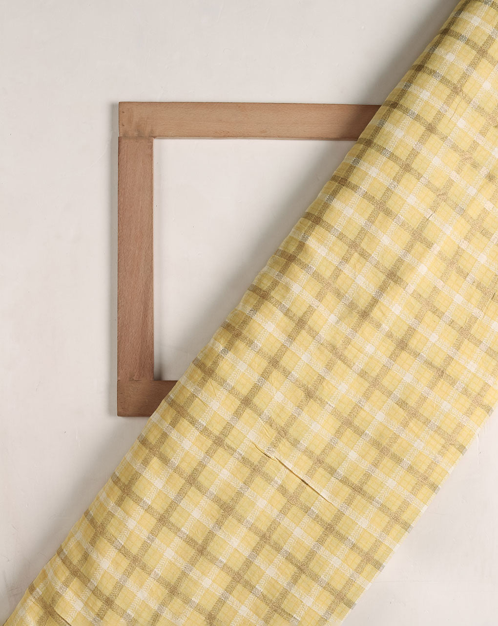 Checks Screen Print Rayon Fabric - Fabriclore.com