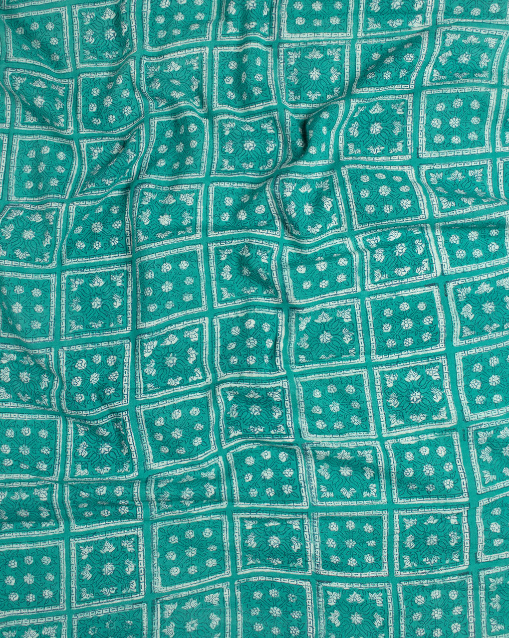 Akola Hand Block Slub Cotton Fabric - Fabriclore.com