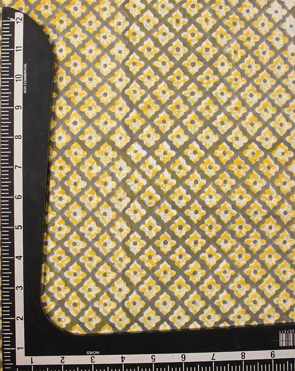 Hand Block Slub Cotton Fabric - Fabriclore.com
