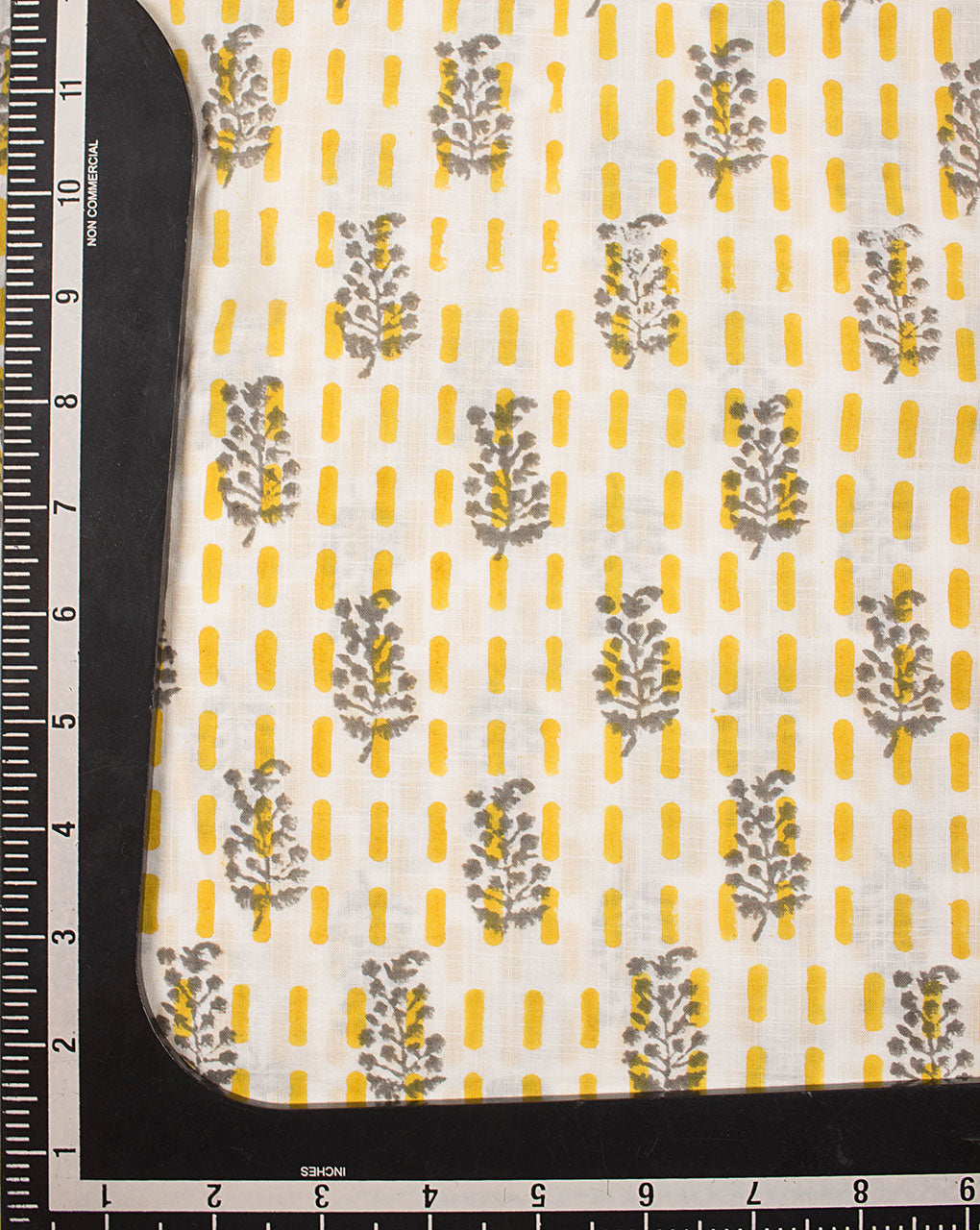 Hand Block Slub Cotton Fabric - Fabriclore.com
