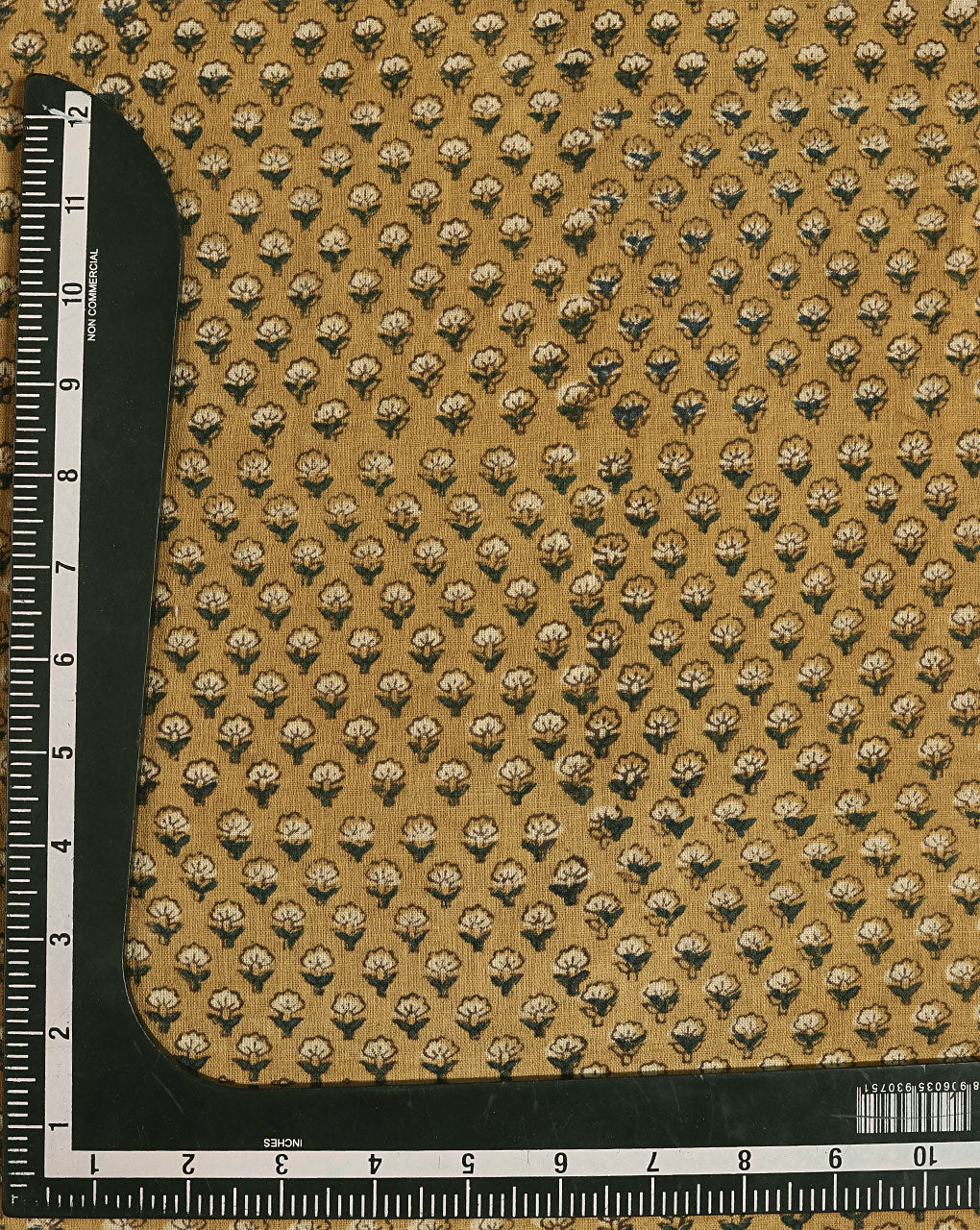 Authentic Fadat Hand Block Natural Dye Slub Cotton Fabric - Fabriclore.com