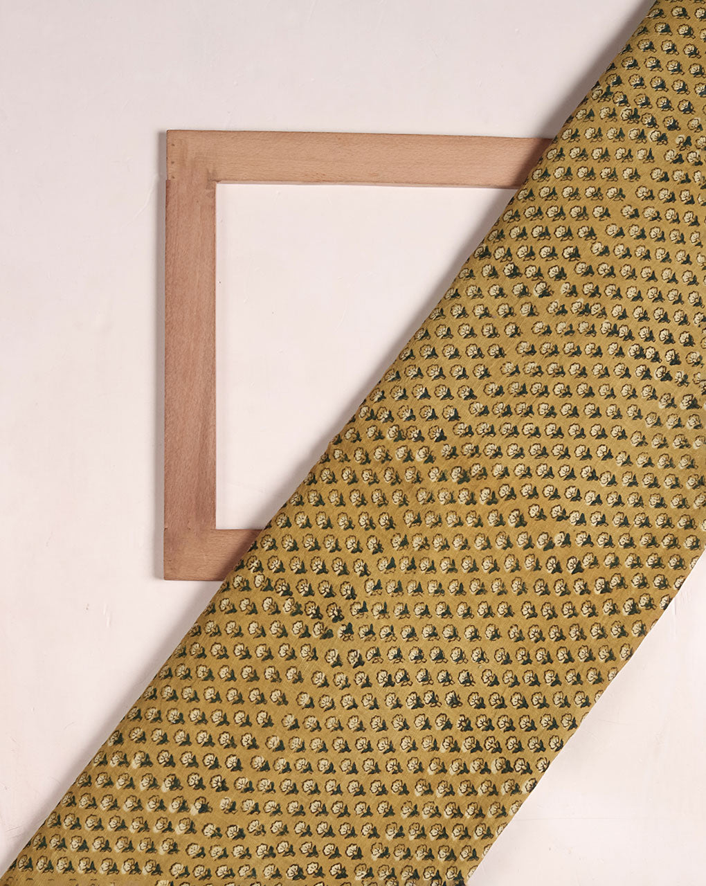Authentic Fadat Hand Block Natural Dye Slub Cotton Fabric - Fabriclore.com