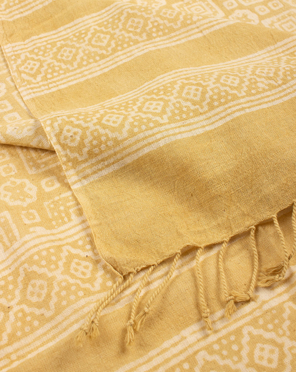 Checks Handwoven Handspun Batik Kala Cotton Stole - Fabriclore.com