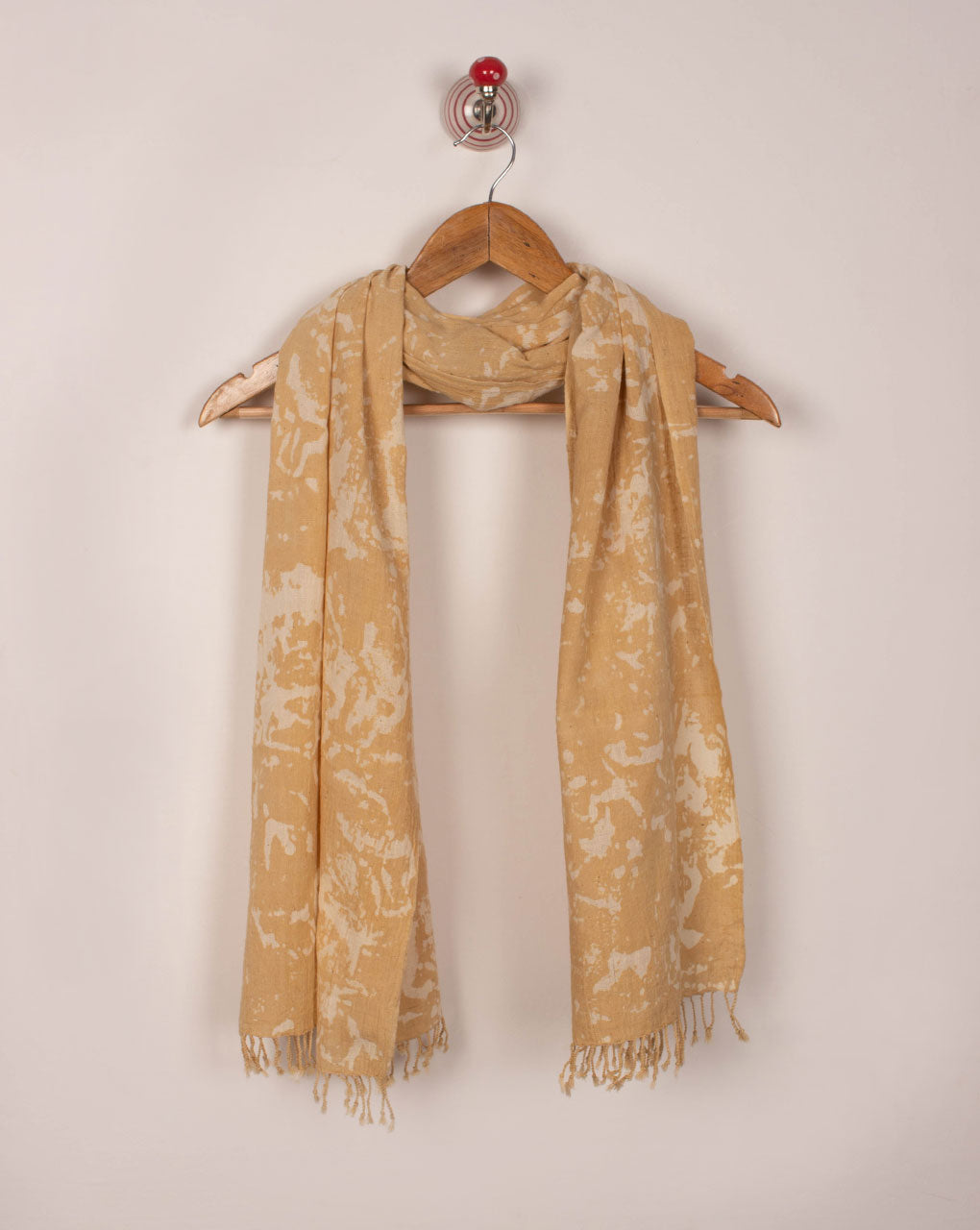 Checks Handwoven Handspun Batik Kala Cotton Stole - Fabriclore.com