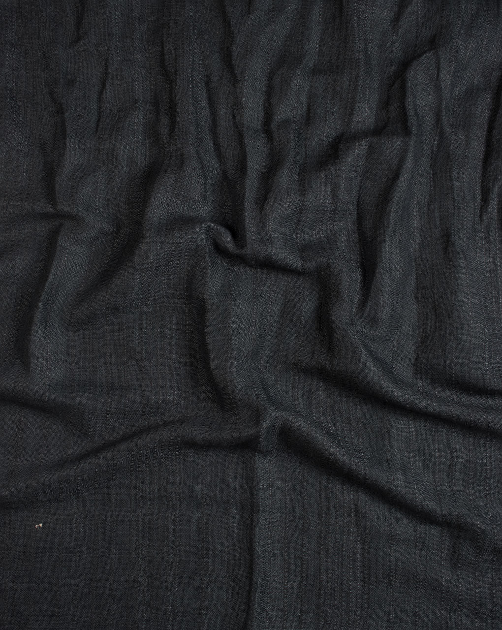 Charcoal Grey Stripes Woven Bhagalpuri Cotton Stole - Fabriclore.com