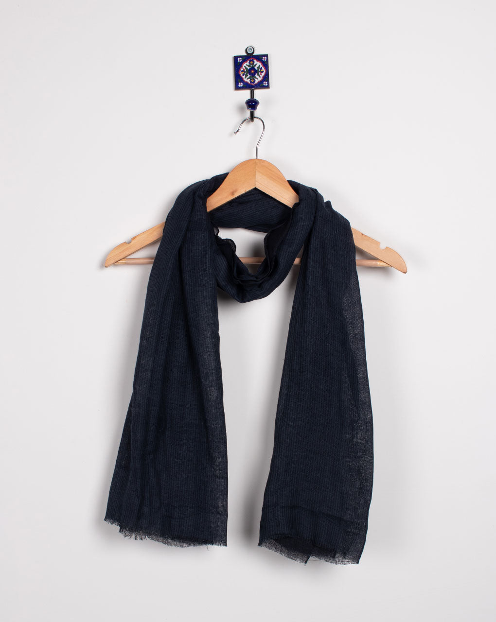Booti Woven Bhagalpuri Cotton Stole - Fabriclore.com